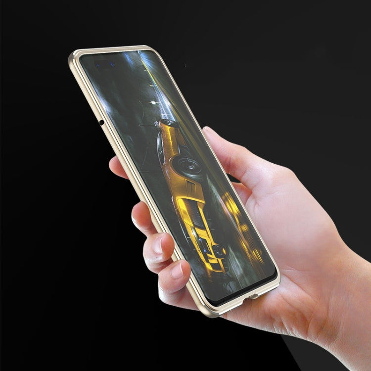 For Huawei P40 Aluminum Alloy Shockproof Protective Bumper Frame(Silver) - Huawei Cases by buy2fix | Online Shopping UK | buy2fix