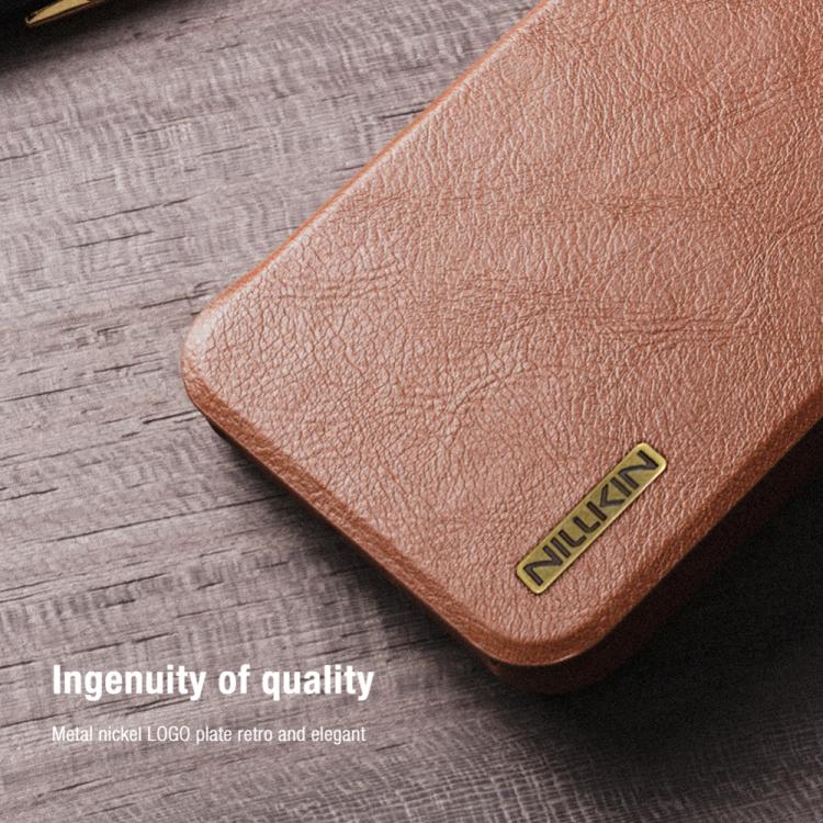 For Samsung Galaxy S25 Ultra 5G NILLKIN QIN Series Pro Sliding Camera Cover Design Leather Phone Case(Black) - Galaxy S25 Ultra 5G Cases by NILLKIN | Online Shopping UK | buy2fix