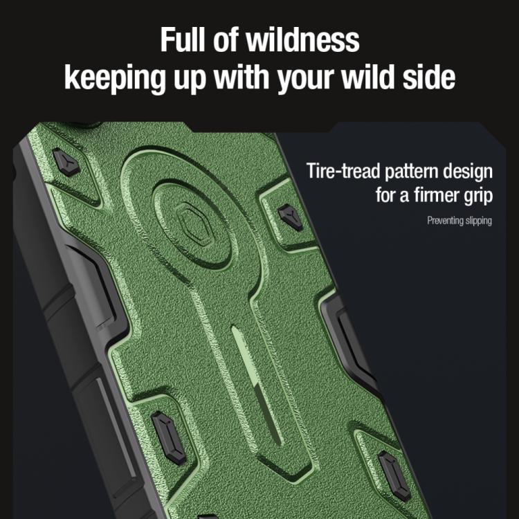 For Samsung Galaxy S25 Ultra 5G NILLKIN Black Rhino Prop PC Phone Case(Black) - Galaxy S25 Ultra 5G Cases by NILLKIN | Online Shopping UK | buy2fix