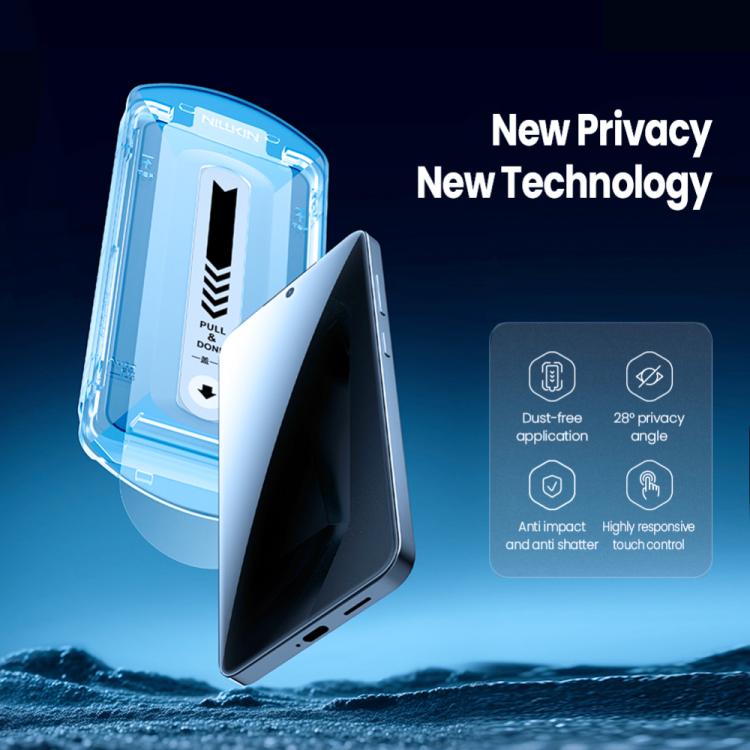 For Samsung Galaxy S25 5G NILLKIN Guardian Full Coverage Privacy Tempered Glass Film - Galaxy S25 5G Tempered Glass by NILLKIN | Online Shopping UK | buy2fix