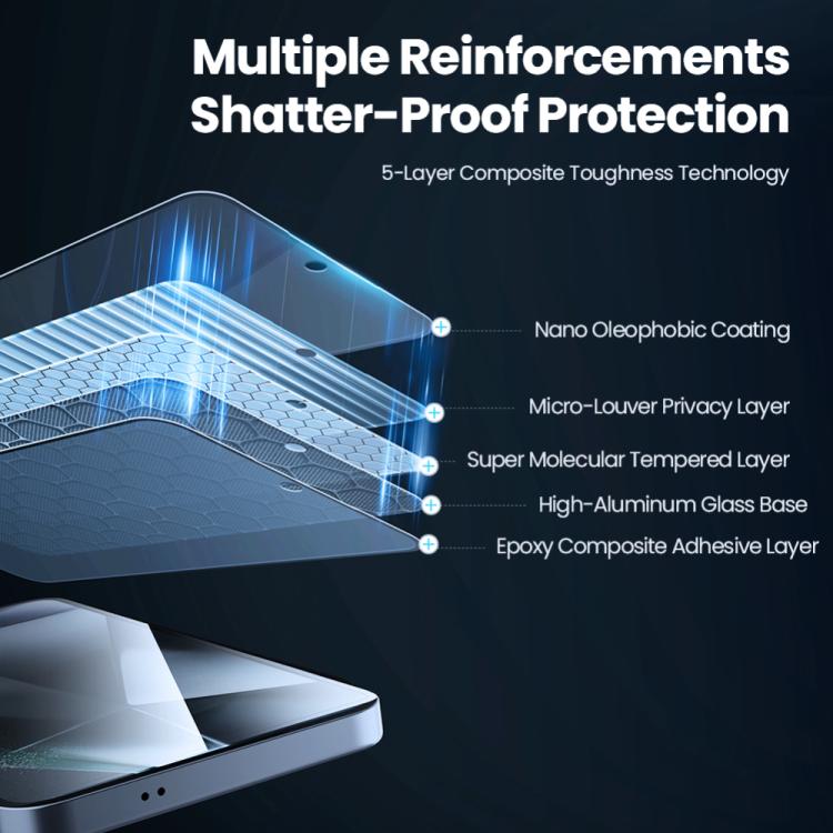 For Samsung Galaxy S25 5G NILLKIN Guardian Full Coverage Privacy Tempered Glass Film - Galaxy S25 5G Tempered Glass by NILLKIN | Online Shopping UK | buy2fix