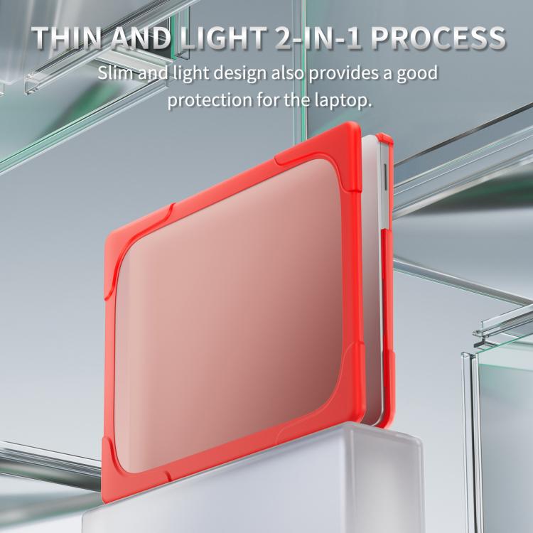 For Microsoft Surface Laptop 7 TPU + PC Two-color Anti-fall Laptop Protective Case(Red) - Other by buy2fix | Online Shopping UK | buy2fix