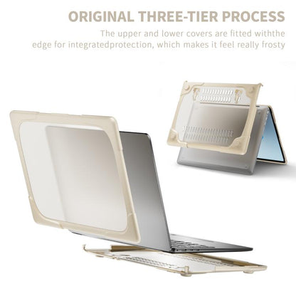 For Microsoft Surface Laptop 7 TPU + PC Two-color Anti-fall Laptop Protective Case(Khaki) - Other by buy2fix | Online Shopping UK | buy2fix