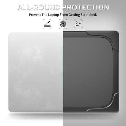 For Microsoft Surface Laptop 7 13.8 inch TPU + PC Two-color Anti-fall Laptop Protective Case(Black) - Other by buy2fix | Online Shopping UK | buy2fix