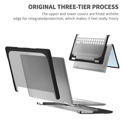 For HP ENVY X360-14 2024 TPU + PC Two-color Anti-fall Laptop Protective Case(Black) - Other by buy2fix | Online Shopping UK | buy2fix