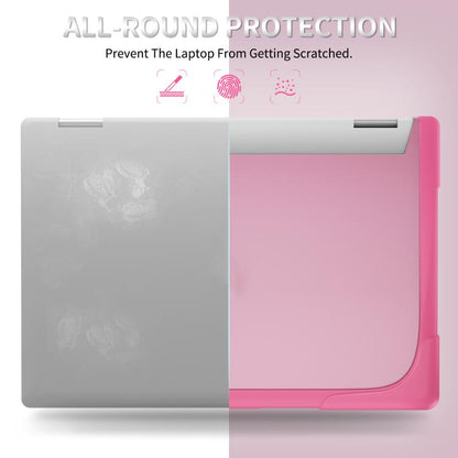 For HP ENVY X360-14 2024 TPU + PC Two-color Anti-fall Laptop Protective Case(Rose Red) - Other by buy2fix | Online Shopping UK | buy2fix