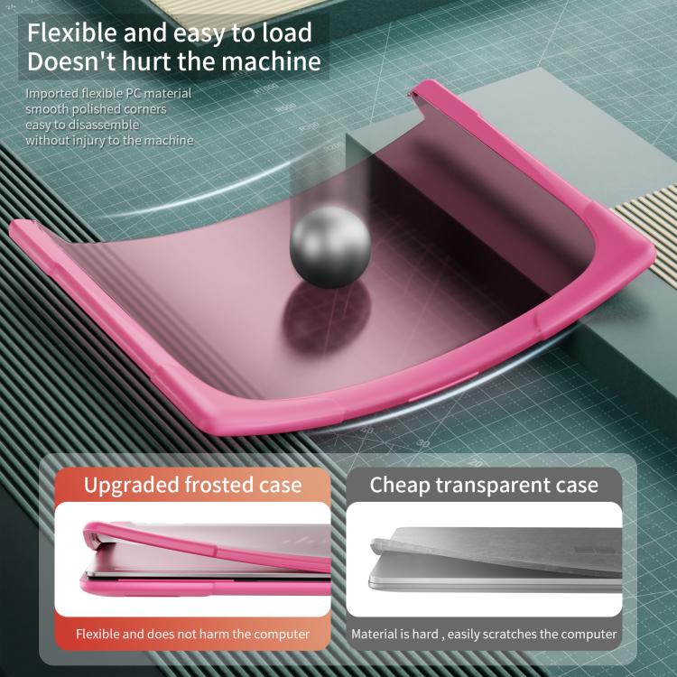 For HP ENVY X360-14 2024 TPU + PC Two-color Anti-fall Laptop Protective Case(Rose Red) - Other by buy2fix | Online Shopping UK | buy2fix