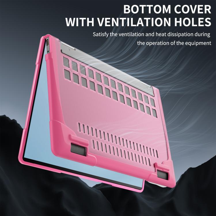 For HP ENVY X360-14 2024 TPU + PC Two-color Anti-fall Laptop Protective Case(Rose Red) - Other by buy2fix | Online Shopping UK | buy2fix
