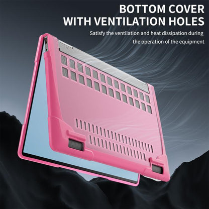 For HP ENVY X360-14 2024 TPU + PC Two-color Anti-fall Laptop Protective Case(Rose Red) - Other by buy2fix | Online Shopping UK | buy2fix