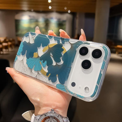 For iPhone 17 Pro Max Dual-side Laminating IMD MagSafe Phone Case(Leaves) - iPhone 17 Pro Max Cases by buy2fix | Online Shopping UK | buy2fix