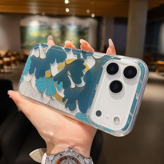 For iPhone 17 Pro Max Dual-side Laminating IMD MagSafe Phone Case(Leaves) - iPhone 17 Pro Max Cases by buy2fix | Online Shopping UK | buy2fix