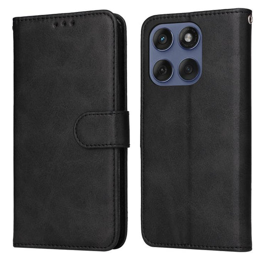 For Motorola Edge 60 Fusion / Edge 5G 2025 Classic Calf Texture Flip Leather Phone Case(Black)