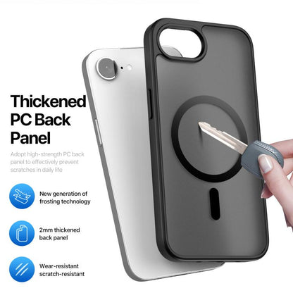 For iPhone 16e DUX DUCIS Yind Series MagSafe TPU Hybrid PC Phone Case(Black) - iPhone 16e Cases by DUX DUCIS | Online Shopping UK | buy2fix