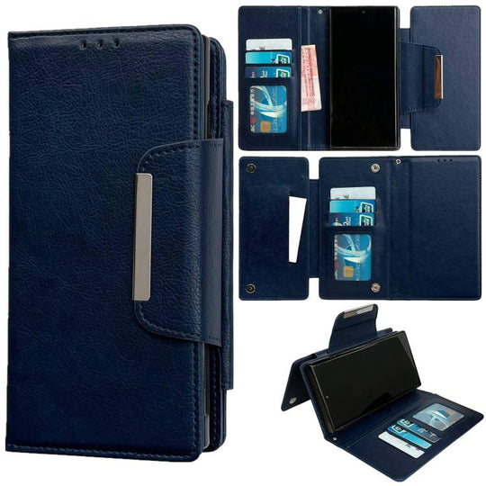 For Samsung Galaxy A26 5G Multifunctional 7-Card Wallet Leather Phone Case(Royal Blue)