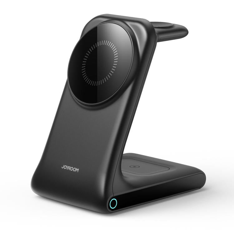 JOYROOM JR-W15 3 in 1 Magnetic Wireless Charging Phone Holder(Black) - Wireless Charger by JOYROOM | Online Shopping UK | buy2fix