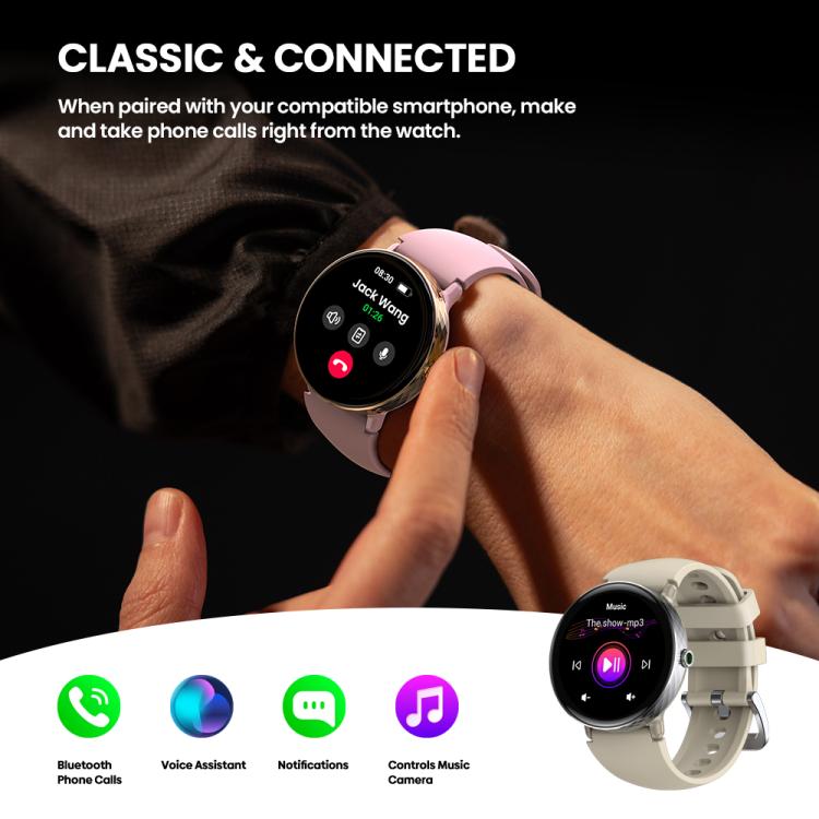 Zeblaze Lily 2 1.2 inch Screen Haute & Healthy Lady Smart Watch(Stardust Silver) - Smart Watches by Zeblaze | Online Shopping UK | buy2fix