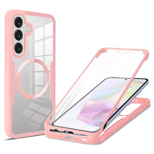 For Samsung Galaxy A36 / A56 5G CD Texture MagSafe Phone Case(Pink)