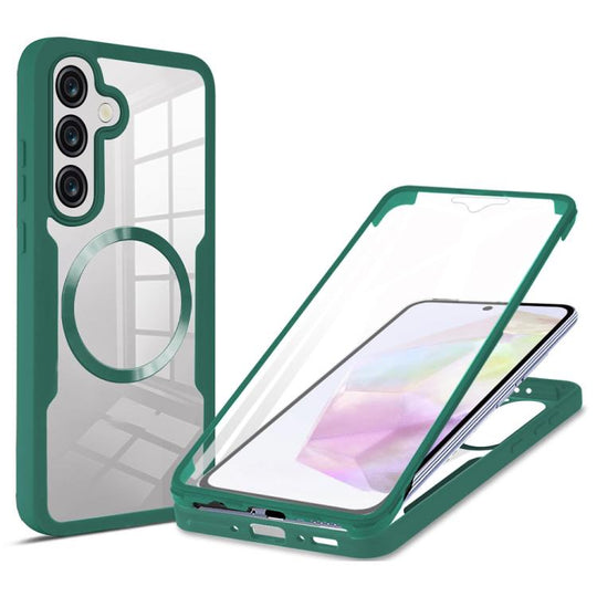 For Samsung Galaxy A36 / A56 5G CD Texture MagSafe Phone Case(Green)