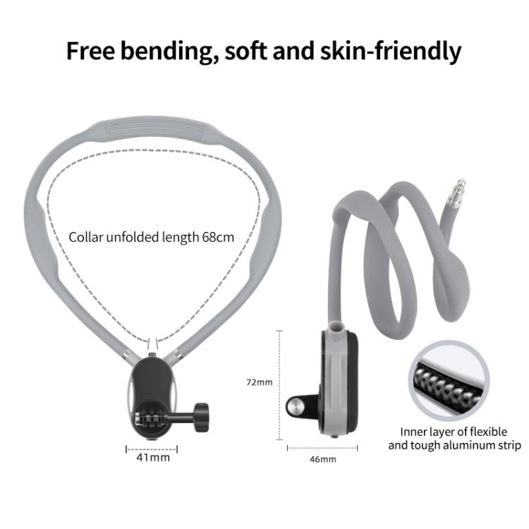 Magnetic Neck Mount Anti-shake Bracket, Type:3 in 1 1/4 Adapter - Holder by buy2fix | Online Shopping UK | buy2fix