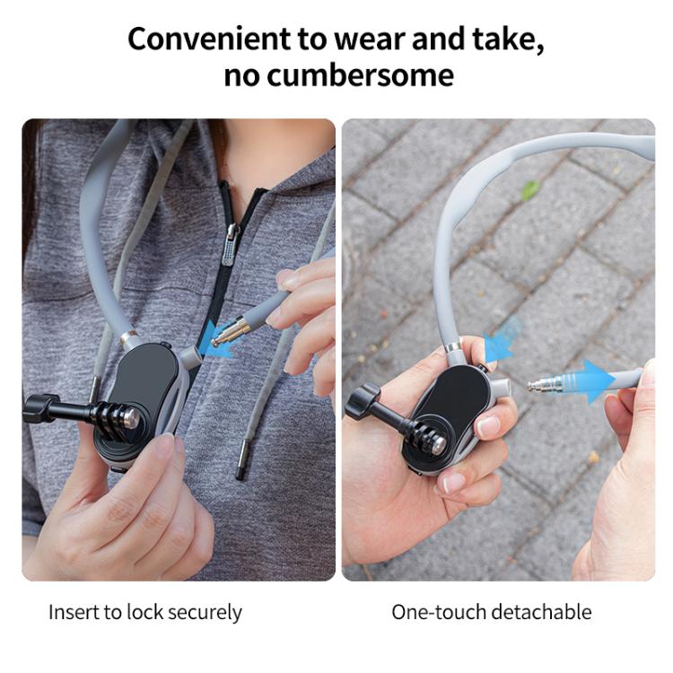 Magnetic Neck Mount Anti-shake Bracket, Type:2 in 1 - Holder by buy2fix | Online Shopping UK | buy2fix