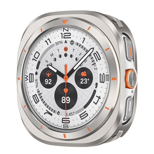 For Galaxy Watch Ultra2 2026 / 2025 / 1 2024 Aluminum Alloy Metal PC Watch Protective Case(Titanium Orange)