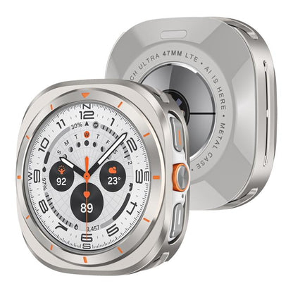 For Samsung Galaxy Watch Ultra 47mm / Ultra 2025 Aluminum Alloy Metal PC Watch Protective Cover(Titanium Orange) - Watch Cases by buy2fix | Online Shopping UK | buy2fix