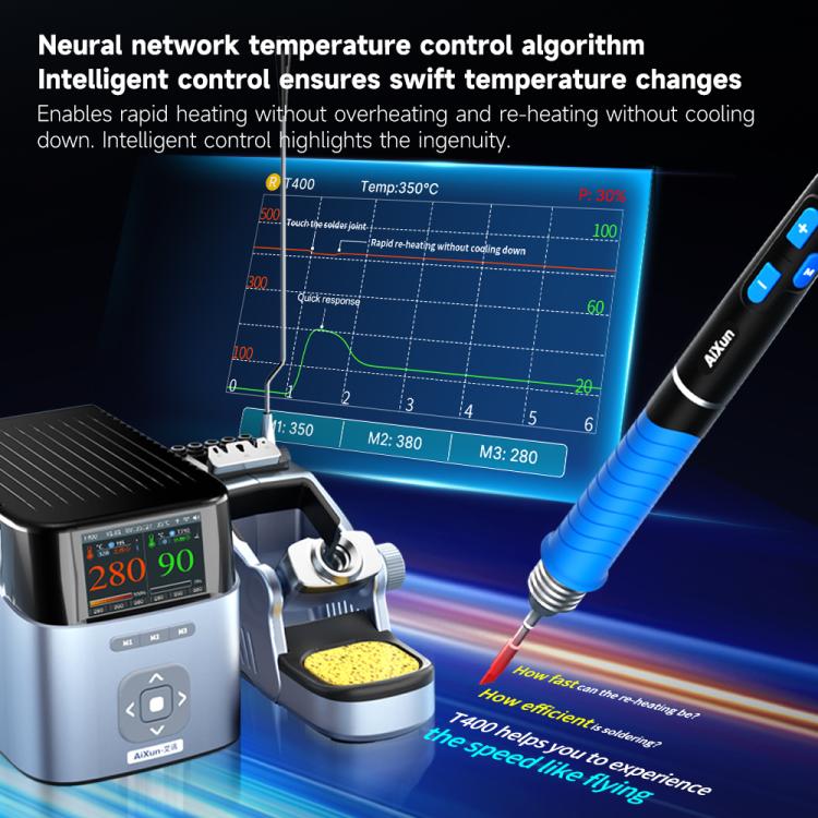 AiXun T400 320W Smart Soldering Workstation, Plug:EU Plug - Soldering Iron Set by buy2fix | Online Shopping UK | buy2fix