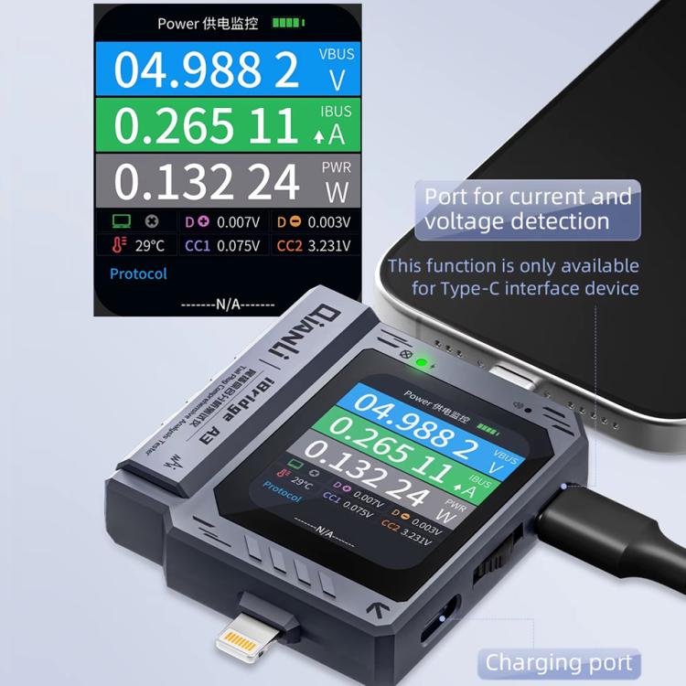 Qianli iBridge A3 Tail Plug Comprehensive Analysis Tester for Lightning & Type-C Interface Devices - Test Tools by QIANLI | Online Shopping UK | buy2fix