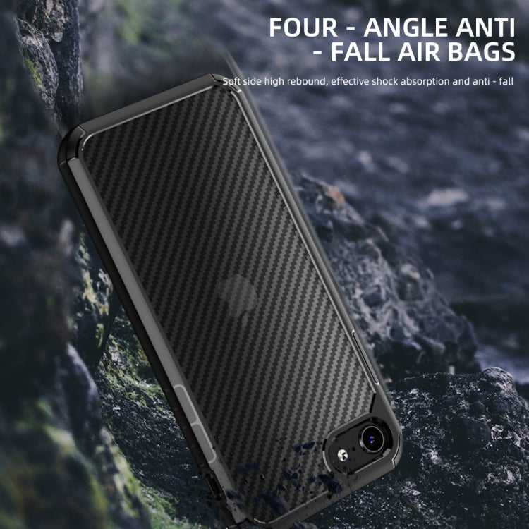 For iPhone 8 Plus / 7 Plus iPAKY Pioneer Series Carbon Fiber Texture Shockproof TPU + PC Case(Black) - More iPhone Cases by iPAKY | Online Shopping UK | buy2fix