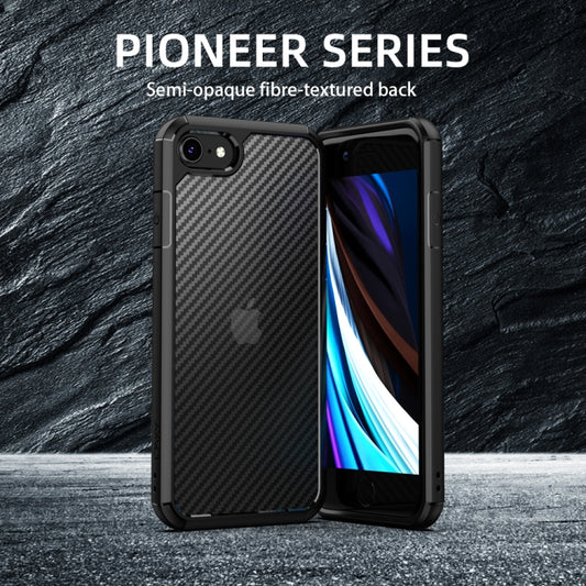 For iPhone 11 Pro iPAKY Pioneer Series Carbon Fiber Texture Shockproof TPU + PC Case(Black) - iPhone 11 Pro Cases by iPAKY | Online Shopping UK | buy2fix
