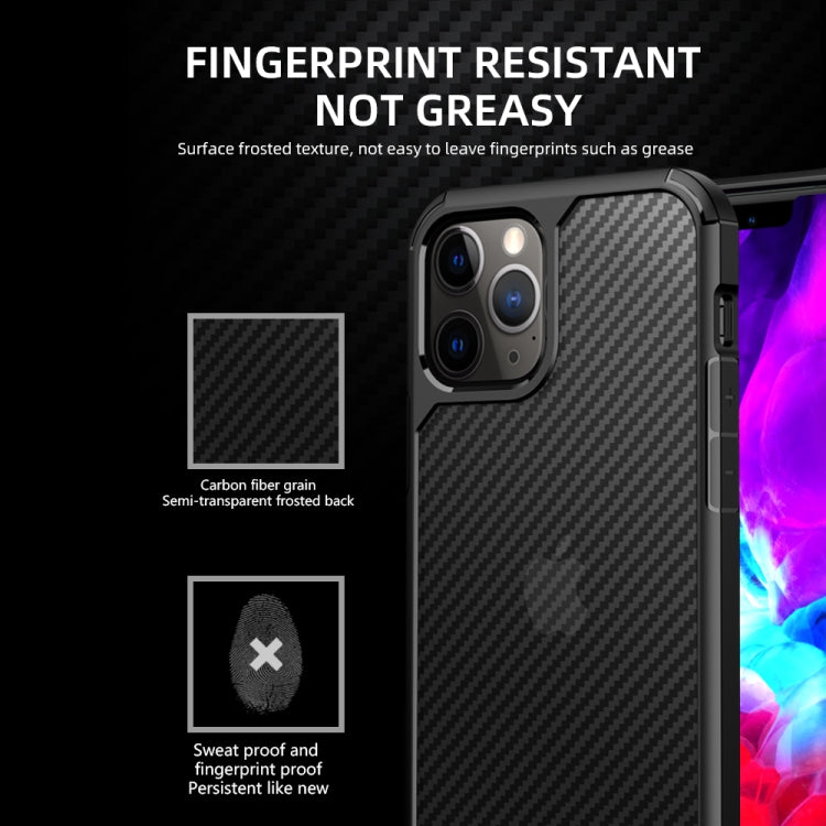 For iPhone 12 Pro Max iPAKY Pioneer Series Carbon Fiber Texture Shockproof TPU + PC Case(Black) - iPhone 12 Pro Max Cases by iPAKY | Online Shopping UK | buy2fix