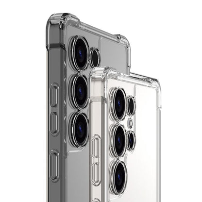 For Samsung Galaxy S25 Ultra 5G GKK Airbag Full Coverage Phone Case with Rotating Holder, Not Included Pen(Transparent Black) - Galaxy S25 Ultra 5G Cases by GKK | Online Shopping UK | buy2fix
