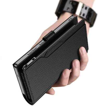 For Samsung Galaxy S25 Ultra 5G GKK Plating Wallet Leather Phone Case(Carbon Fiber Texture) - Galaxy S25 Ultra 5G Cases by GKK | Online Shopping UK | buy2fix
