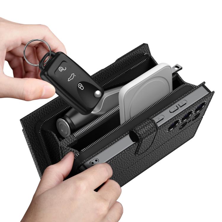 For Samsung Galaxy S24 Ultra 5G GKK Plating Wallet Leather Phone Case(Black) - Galaxy S24 Ultra 5G Cases by GKK | Online Shopping UK | buy2fix