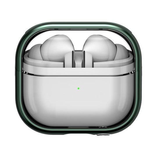 For Samsung Galaxy Buds 3 / 3 Pro TPU Hybrid PC Case with Holder(Green)