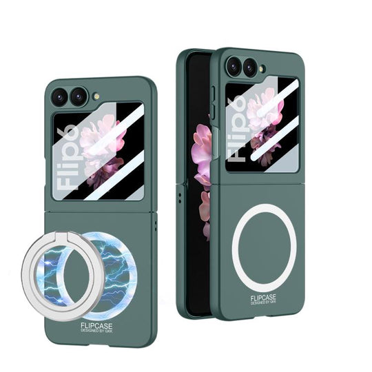For Samsung Galaxy Z Flip6 / Flip7 FE GKK Ultra-thin MagSafe Full Coverage Phone Case(Green)