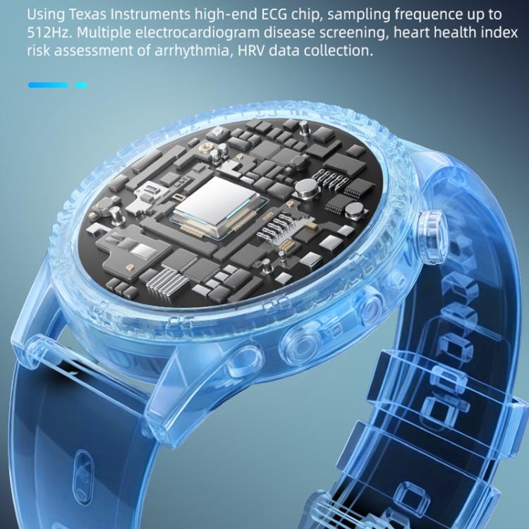 H9 1.43 inch Silicone Strap ECG Smart Watch Supports Bluetooth Calls/Smart Voice Assistant(Black) - Smart Watches by buy2fix | Online Shopping UK | buy2fix