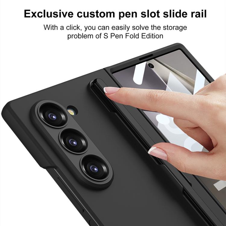 For Samsung Galaxy Z Fold6 GKK Integrated Ultra-thin PC Phone Case with Pen Slots, No Include Pen(Silver) - Galaxy Z Fold6 5G Cases by GKK | Online Shopping UK | buy2fix