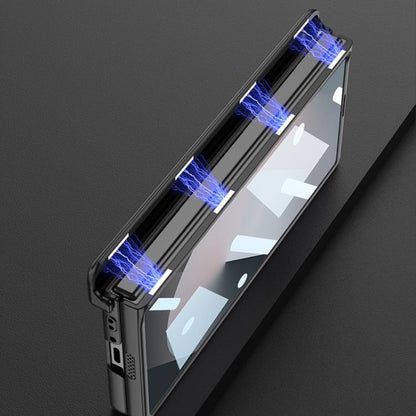 For Samsung Galaxy Z Fold6 GKK Integrated Magnetic Folding Hinge All-inclusive Explorer Phone Case(Silver) - Galaxy Z Fold6 5G Cases by GKK | Online Shopping UK | buy2fix