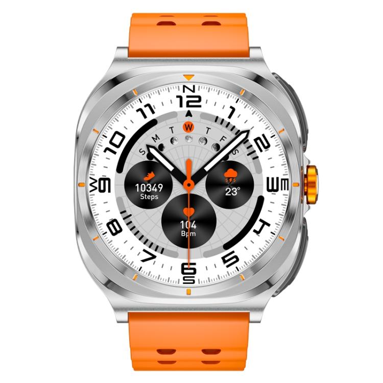 GT98 1.53 inch 2 in 1 Bluetooth Headphone IP67 Waterproof Smart Watch Supports Blood Oxygen Monitoring(Silver Orange) - Smart Watches by buy2fix | Online Shopping UK | buy2fix