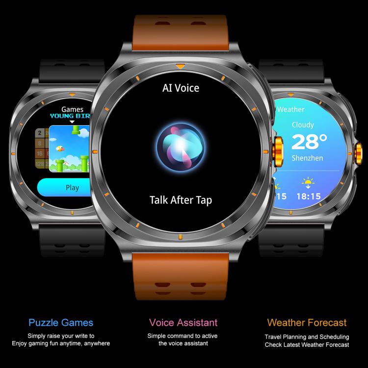 GT98 1.53 inch 2 in 1 Bluetooth Headphone IP67 Waterproof Smart Watch Supports Blood Oxygen Monitoring(Black Orange) - Smart Watches by buy2fix | Online Shopping UK | buy2fix
