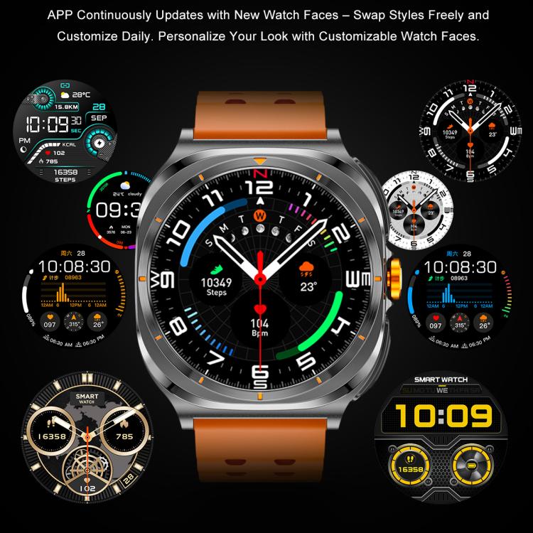 GT98 1.53 inch 2 in 1 Bluetooth Headphone IP67 Waterproof Smart Watch Supports Blood Oxygen Monitoring(Silver Orange) - Smart Watches by buy2fix | Online Shopping UK | buy2fix