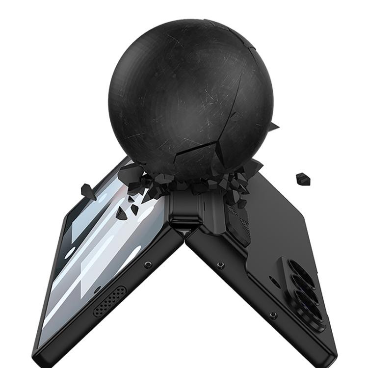 For Samsung Galaxy Z Fold6 GKK Integrated Magnetic Folding Hinge Adjust Gear Phone Case with Pen Slots(Mountain Gray) - Galaxy Z Fold6 5G Cases by GKK | Online Shopping UK | buy2fix