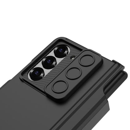 For Samsung Galaxy Z Fold6 GKK Integrated Magnetic Folding Hinge Sliding Lens Cover Phone Case with Pen Slots(Titanium Gray) - Galaxy Z Fold6 5G Cases by GKK | Online Shopping UK | buy2fix