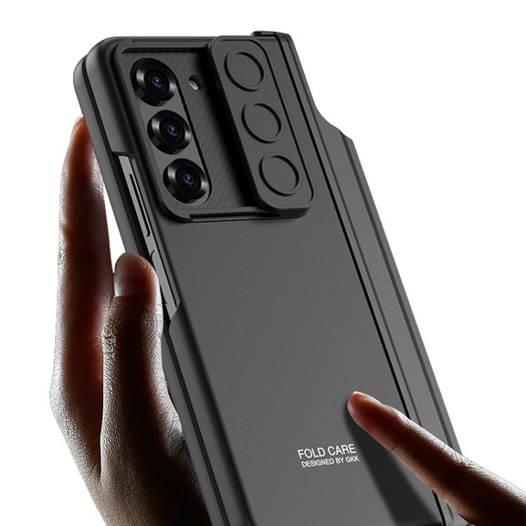 For Samsung Galaxy Z Fold6 GKK Integrated Magnetic Folding Hinge Sliding Lens Cover Phone Case with Pen Slots(Titanium Gray) - Galaxy Z Fold6 5G Cases by GKK | Online Shopping UK | buy2fix