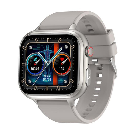 TK17 1.91 inch Horizontal Screen Silicone Strap Smart Watch Supports ECG Electrocardiogram(Grey) - Smart Watches by buy2fix | Online Shopping UK | buy2fix