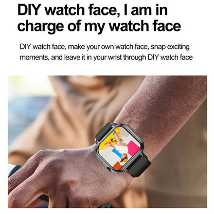 TK17 1.91 inch Horizontal Screen Leather Strap Smart Watch Supports ECG Electrocardiogram(Brown) - Smart Watches by buy2fix | Online Shopping UK | buy2fix