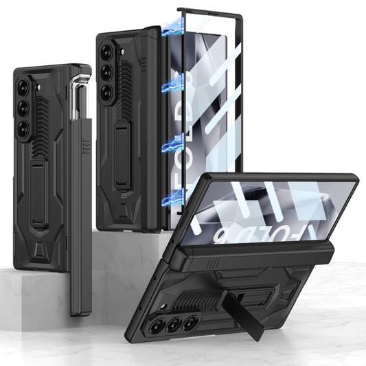 For Samsung Galaxy Z Fold6 GKK Integrated Folding Sliding Camshield Armor Phone Case with Pen Box(Black) - Galaxy Z Fold6 5G Cases by GKK | Online Shopping UK | buy2fix