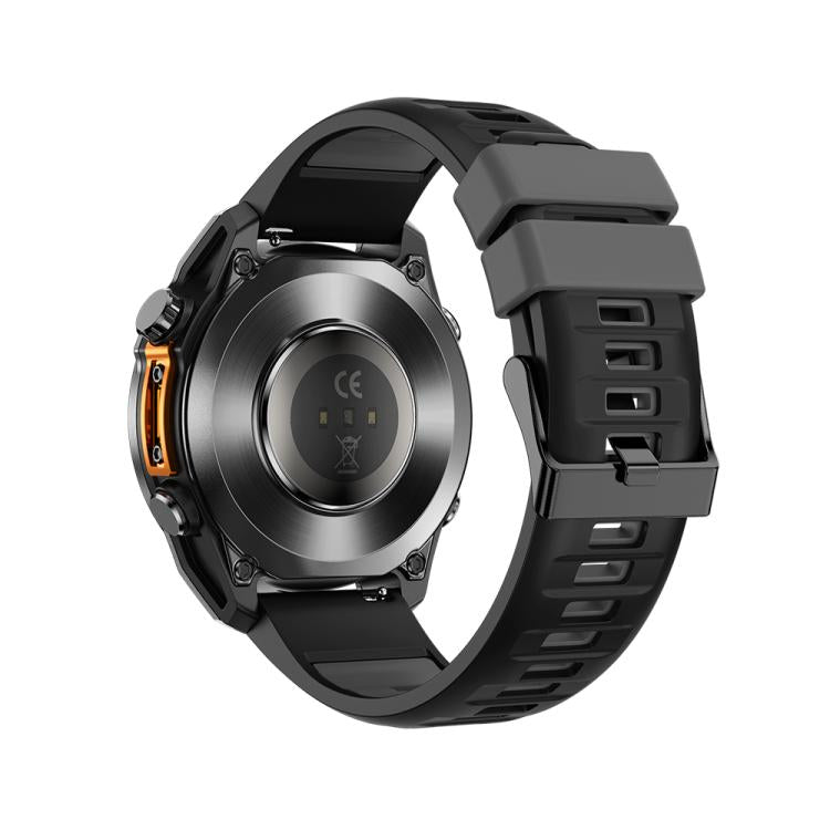 HD300 1.43 inch AMOLED Screen Silicone Strap Sports Smart Watch Supports Blood Oxygen Detection(Black) - Smart Watches by buy2fix | Online Shopping UK | buy2fix