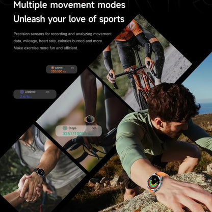 HD300 1.43 inch AMOLED Screen Silicone Strap Sports Smart Watch Supports Blood Oxygen Detection(Orange) - Smart Watches by buy2fix | Online Shopping UK | buy2fix